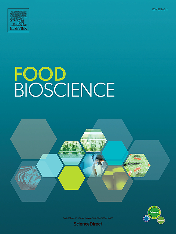 Go to journal home page - Food Bioscience